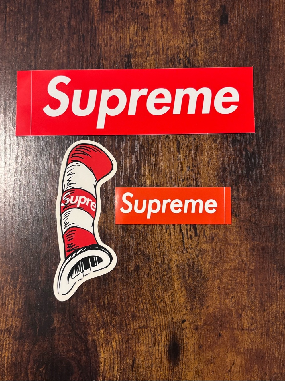 Supreme Sticker Dr. Seuss Cat In The Hat Brand New (FW18) + Mini Red Box +Redbox